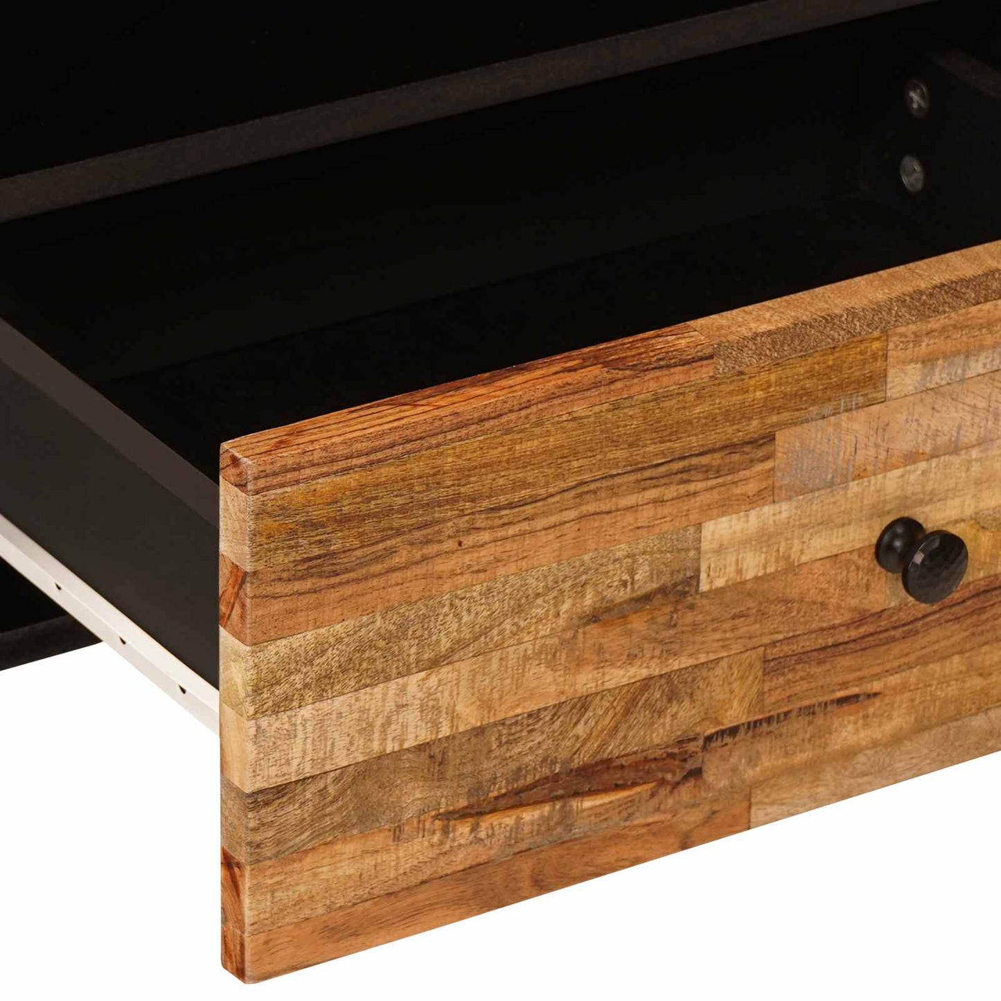 Mobile TV Marrone 80 x 33 x 46 cm Legno di mango massello | homemem39