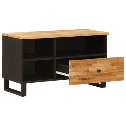Mobile TV Marrone 80 x 33 x 46 cm Legno di mango massello | homemem39