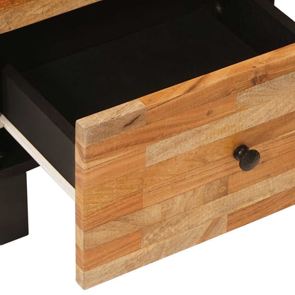 Mobile laterale Marrone 40 x 33 x 75 cm Legno di mango massello | homemem39