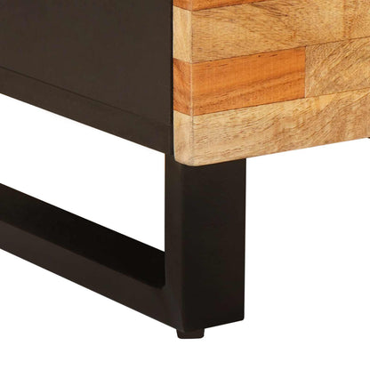 Mobile laterale Marrone 40 x 33 x 75 cm Legno di mango massello | homemem39