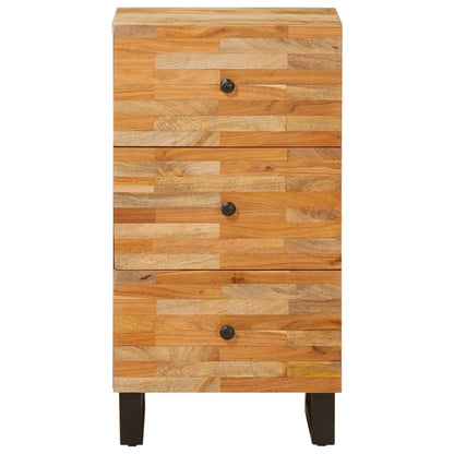 Mobile laterale Marrone 40 x 33 x 75 cm Legno di mango massello | homemem39