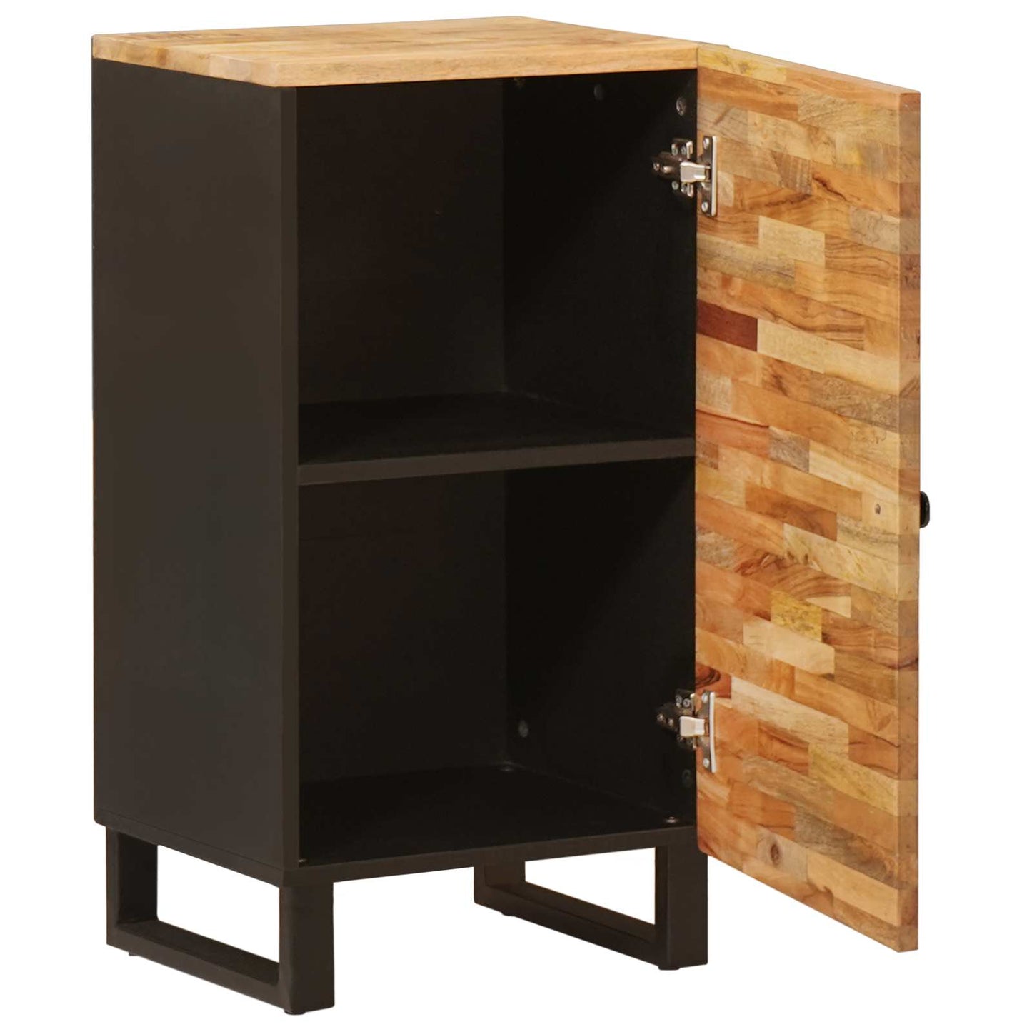 Mobile laterale Marrone 40 x 33 x 75 cm Legno di mango massello | homemem39