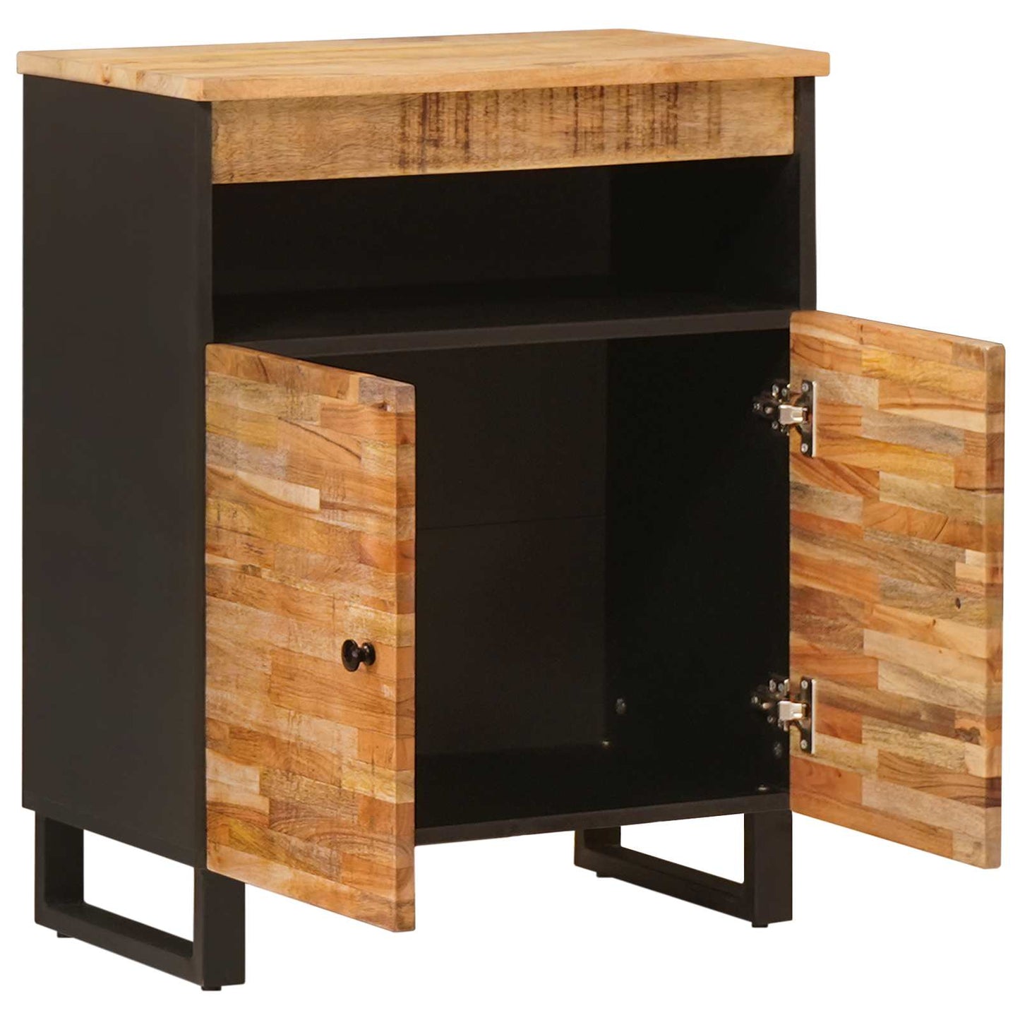 Mobile laterale Marrone 60 x 33 x 75 cm Legno di mango massello | homemem39