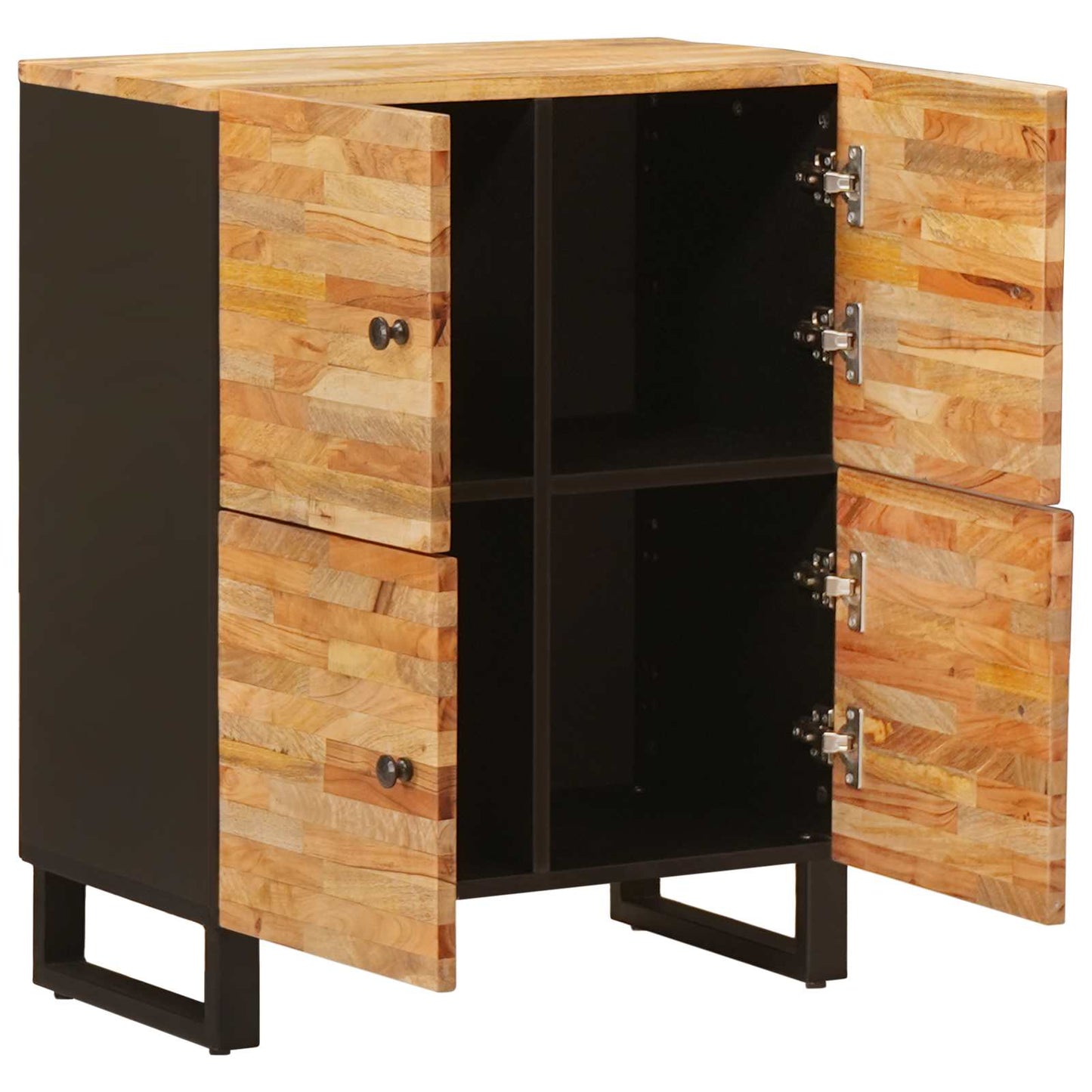 Mobile laterale Marrone 60 x 33 x 75 cm Legno di mango massello | homemem39