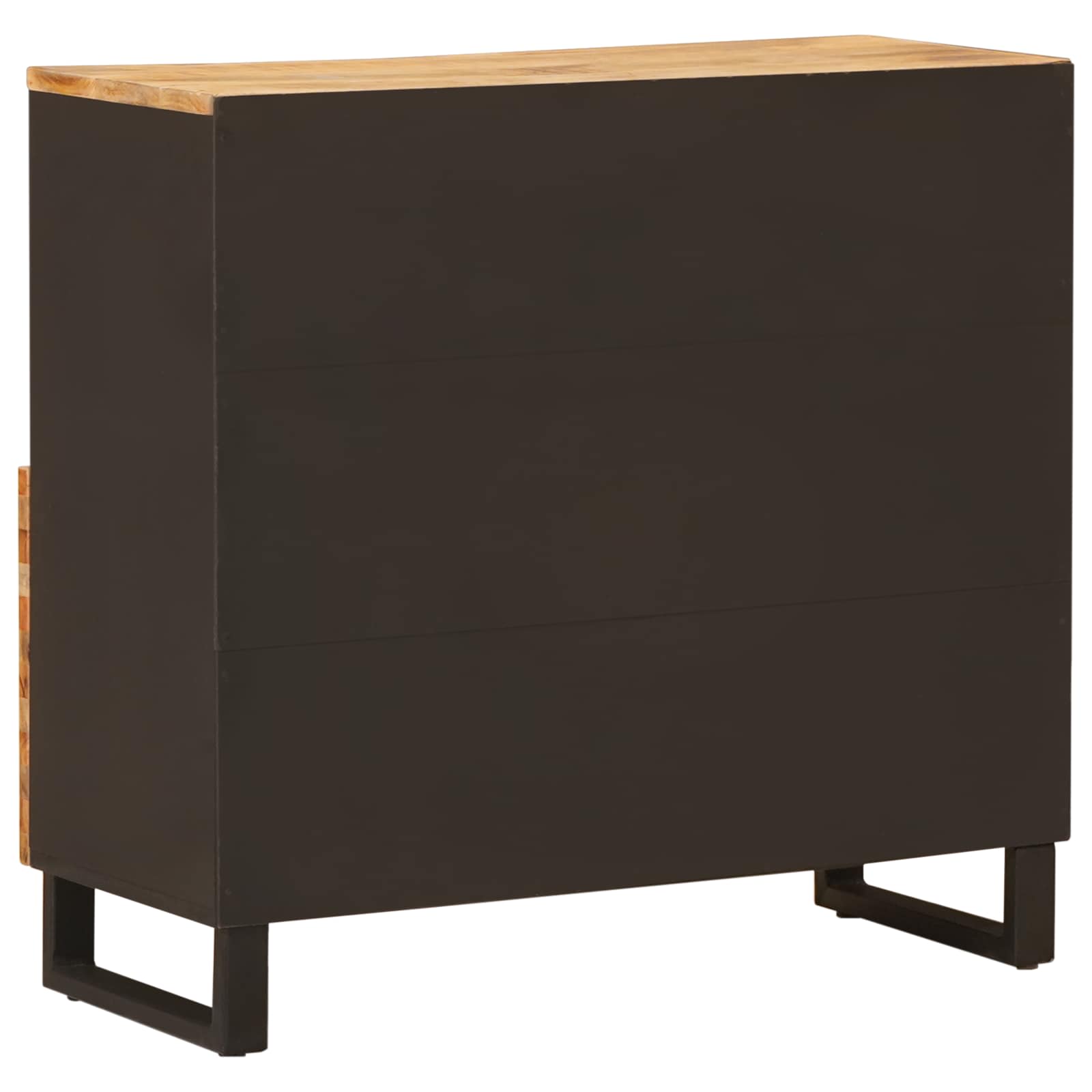 Mobile laterale Marrone 80 x 33 x 75 cm Legno di mango massello | homemem39
