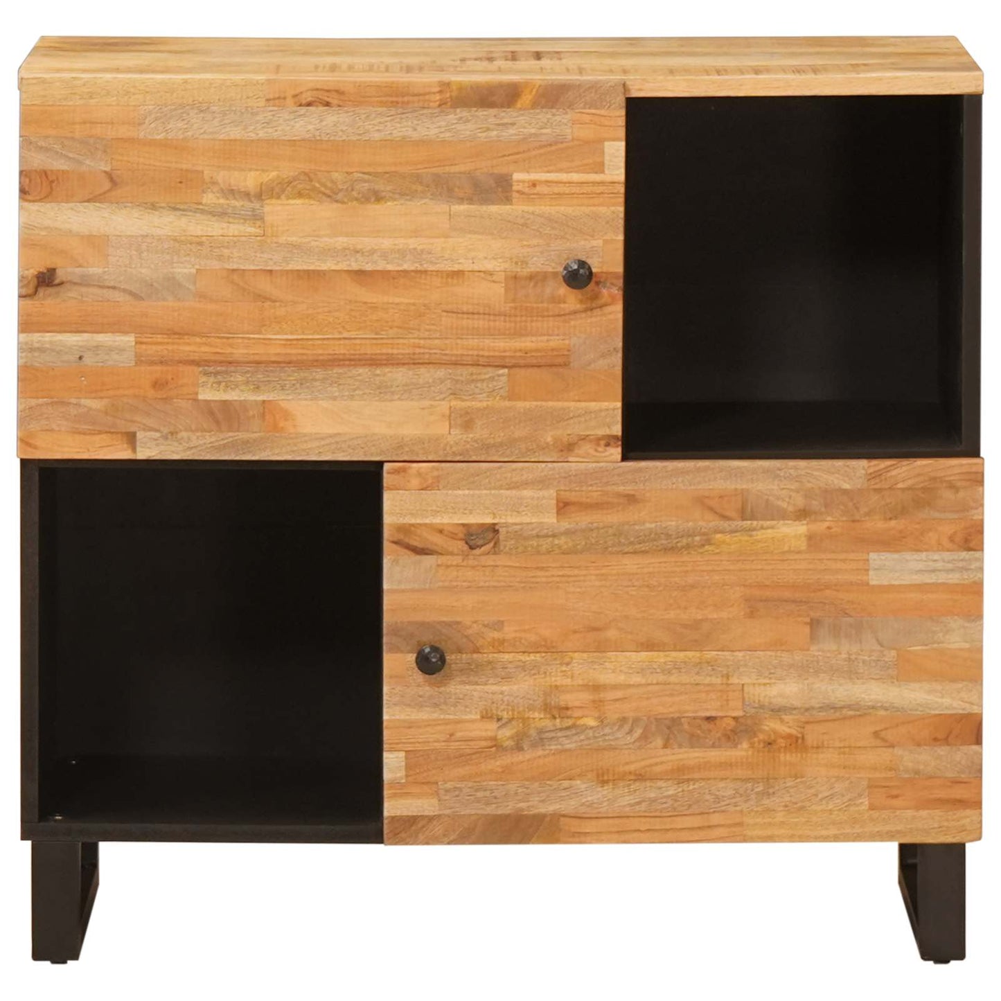 Mobile laterale Marrone 80 x 33 x 75 cm Legno di mango massello | homemem39