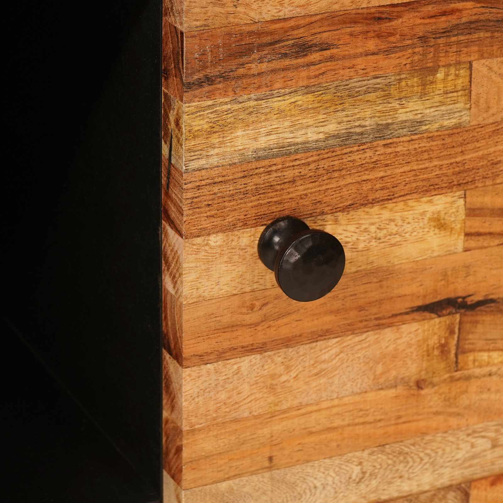 Mobile laterale Marrone 90 x 33 x 75 cm Legno di mango massello | homemem39