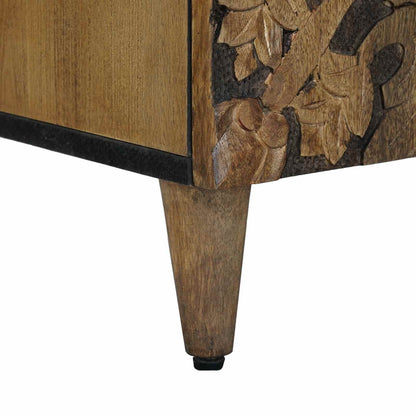 Mobile TV Marrone 105 x 33,5 x 46 cm Legno di mango massello | homemem39