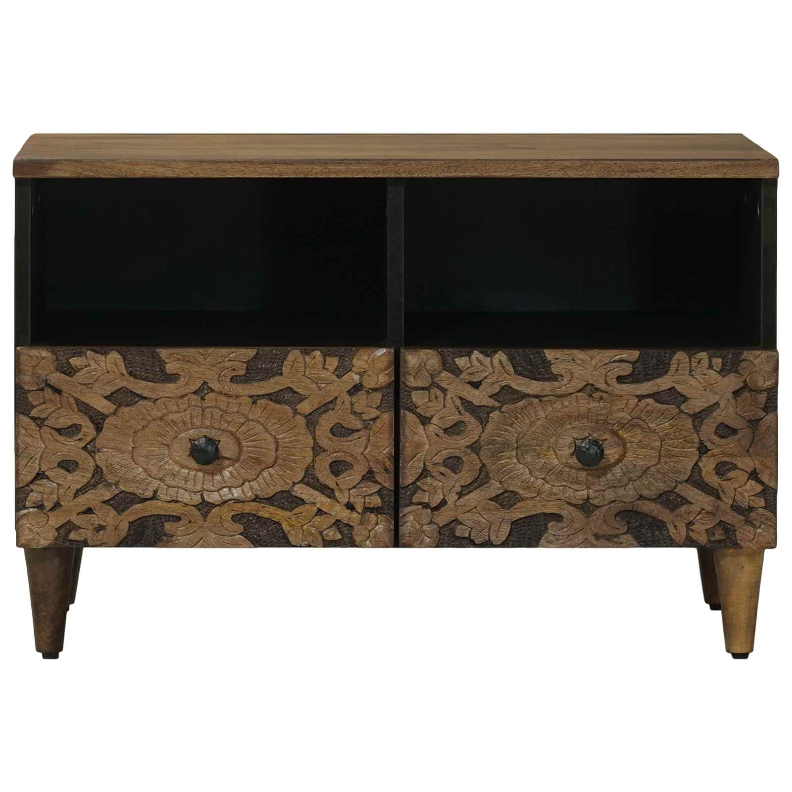 Mobile TV Marrone 70 x 33,5 x 46 cm Legno di mango massello | homemem39