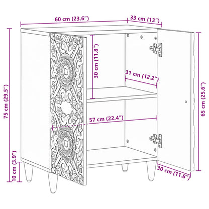 Credenza con Ripostiglio Marrone 60 x 33,5 x 75 cm
