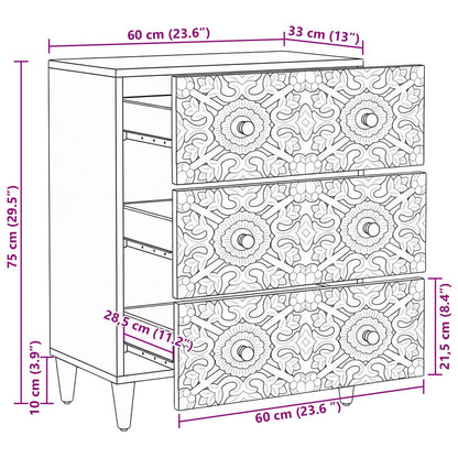 Credenza con Ripostiglio Marrone 60 x 33,5 x 75 cm | homemem39