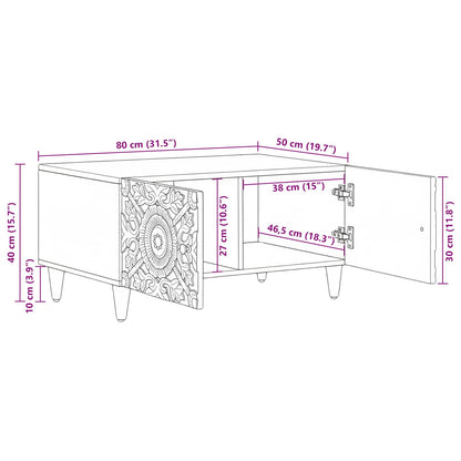 Tavolino da salotto Marrone 80 x 50 x 40 cm | homemem39