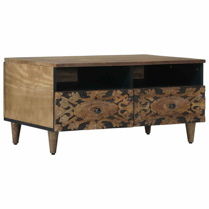 Tavolino da salotto con cassetto Marrone 80 x 54 x 40 cm