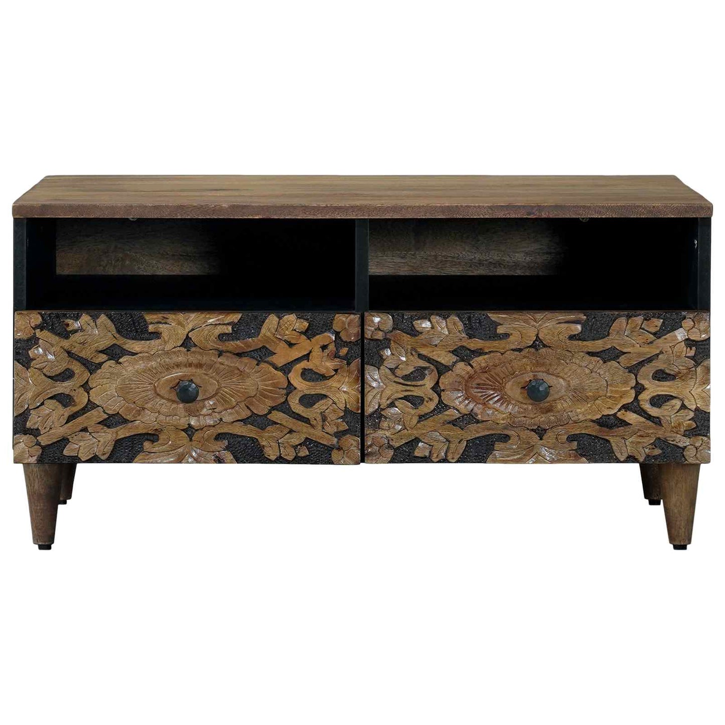 Tavolino da salotto con cassetto Marrone 80 x 54 x 40 cm