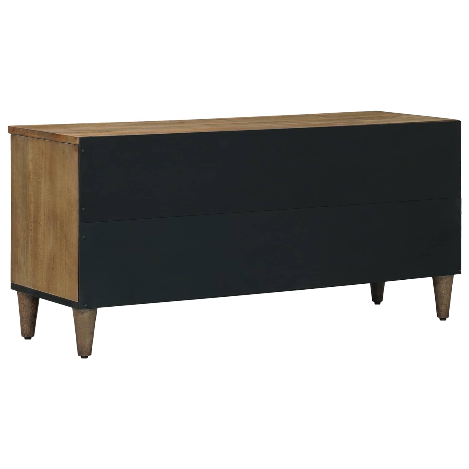 Mobile TV Marrone 100 x 33,5 x 46 cm Legno di mango massello | homemem39