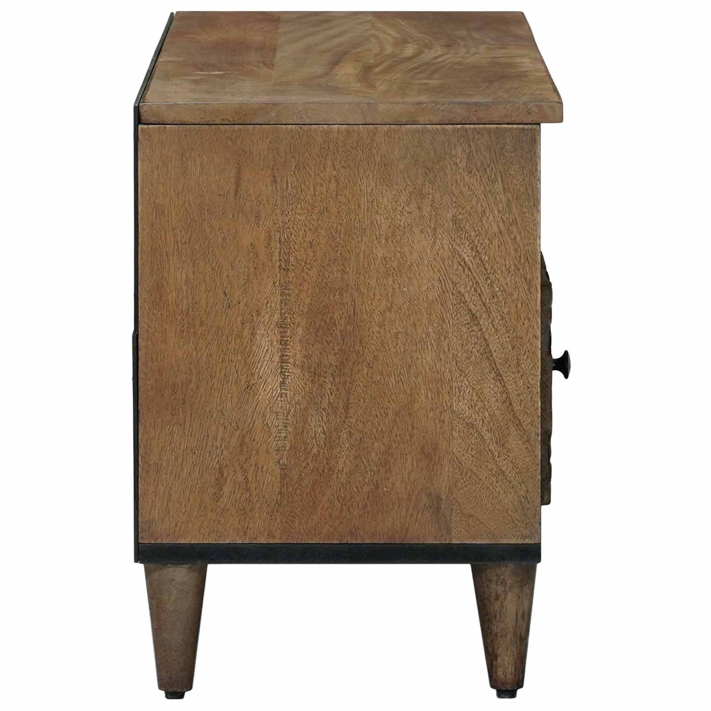 Mobile TV Marrone 100 x 33,5 x 46 cm Legno di mango massello | homemem39