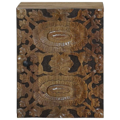 Mobile Appeso da Bagno con porta Marrone 38 x 33,5 x 48 cm | homemem39