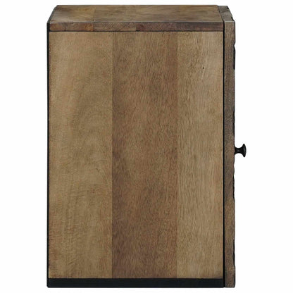 Mobile Appeso da Bagno con porta Marrone 38 x 33,5 x 48 cm | homemem39