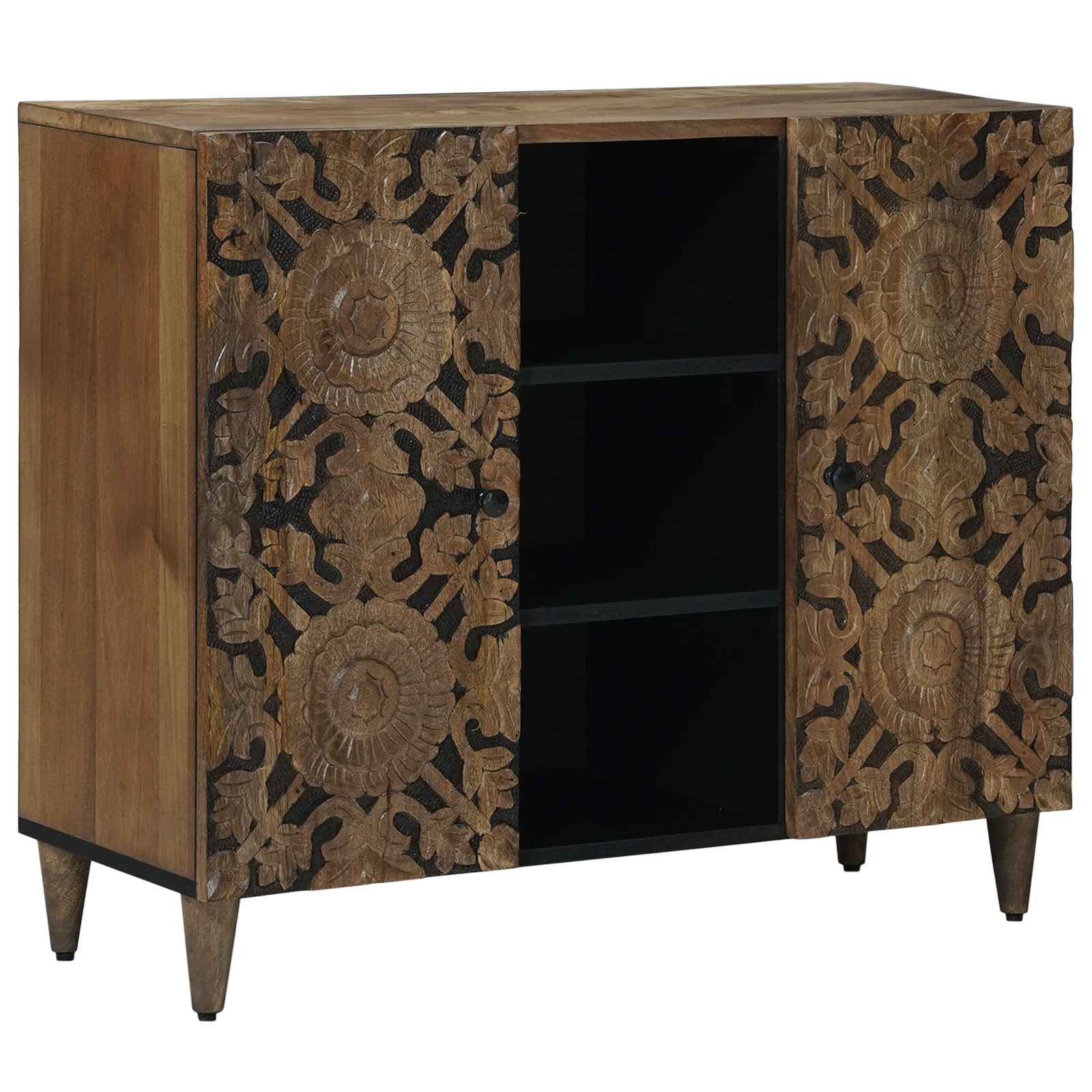 Credenza Marrone 90 x 33,5 x 75 cm Legno di mango massello | homemem39
