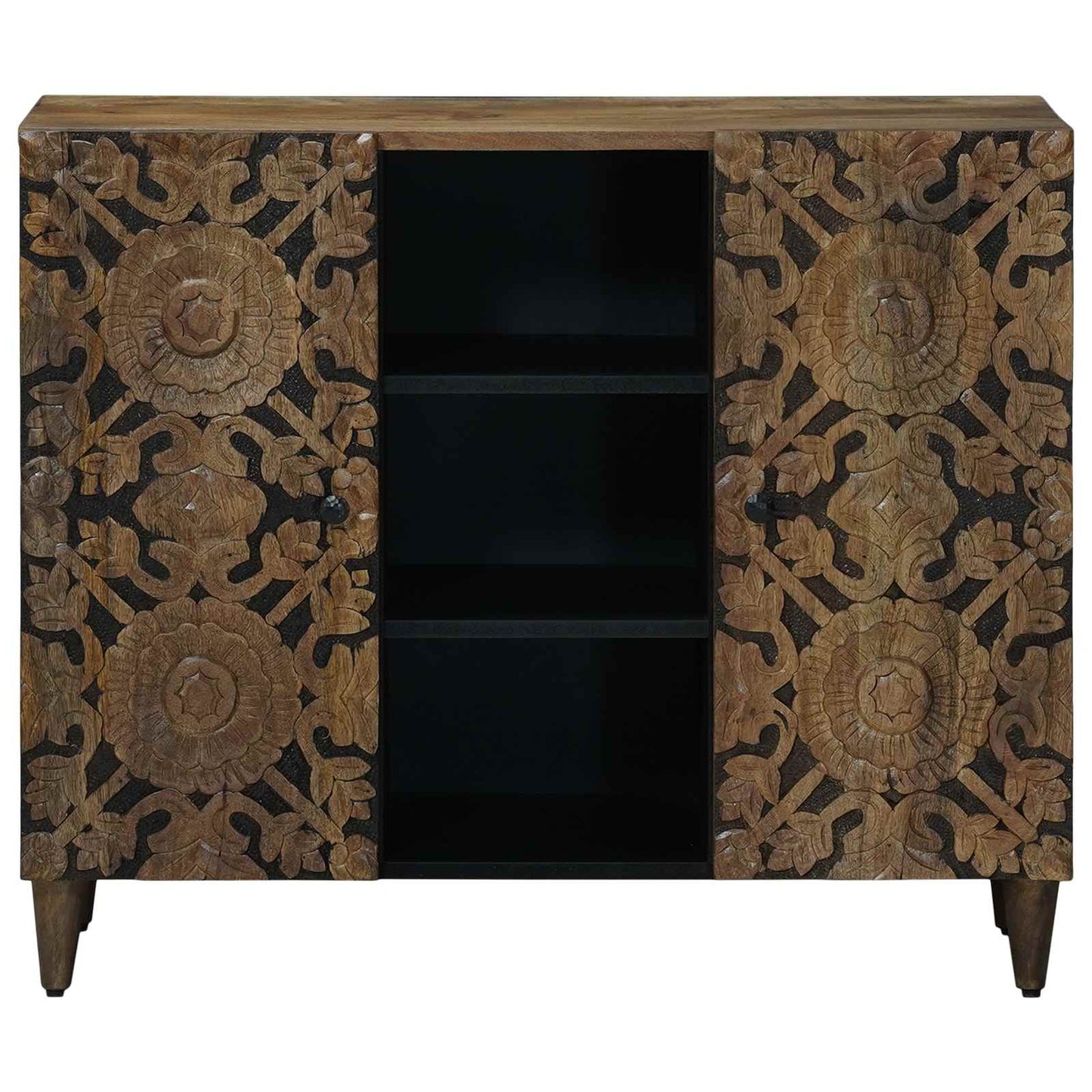 Credenza Marrone 90 x 33,5 x 75 cm Legno di mango massello | homemem39