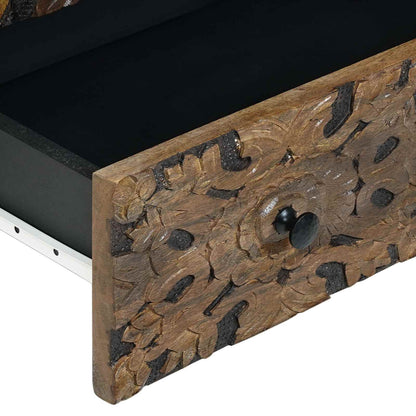 Mobile Alto Marrone 60 x 33,5 x 100 cm Legno di mango massello | homemem39
