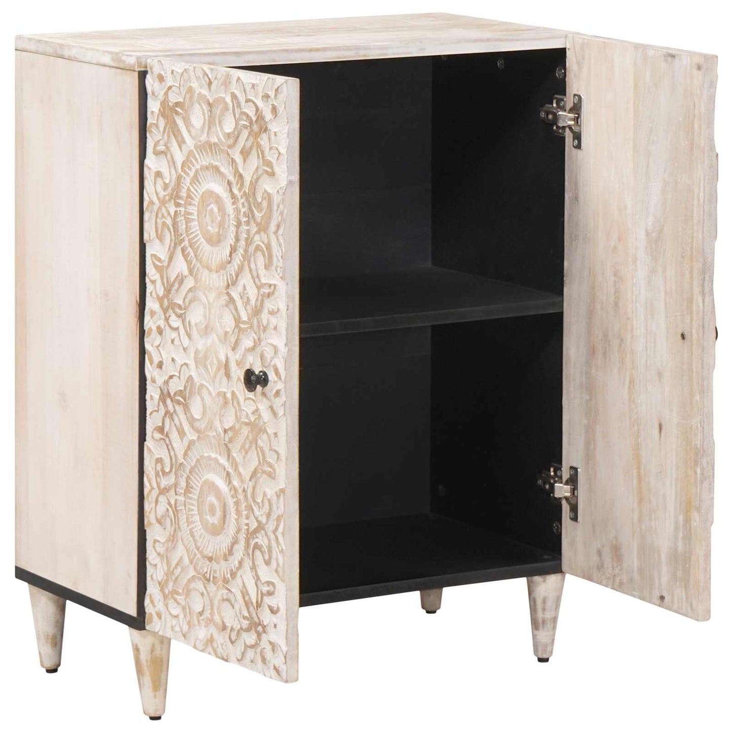 Credenza con Ripostiglio Bianco 60 x 33,5 x 75 cm | homemem39