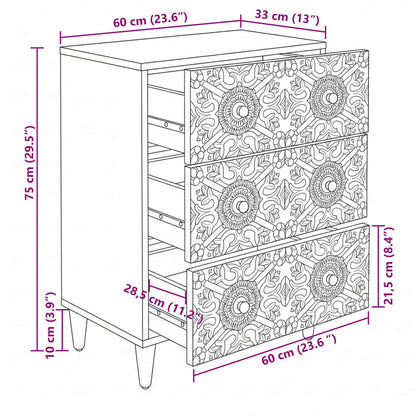 Credenza con Ripostiglio Bianco 60 x 33,5 x 75 cm | homemem39