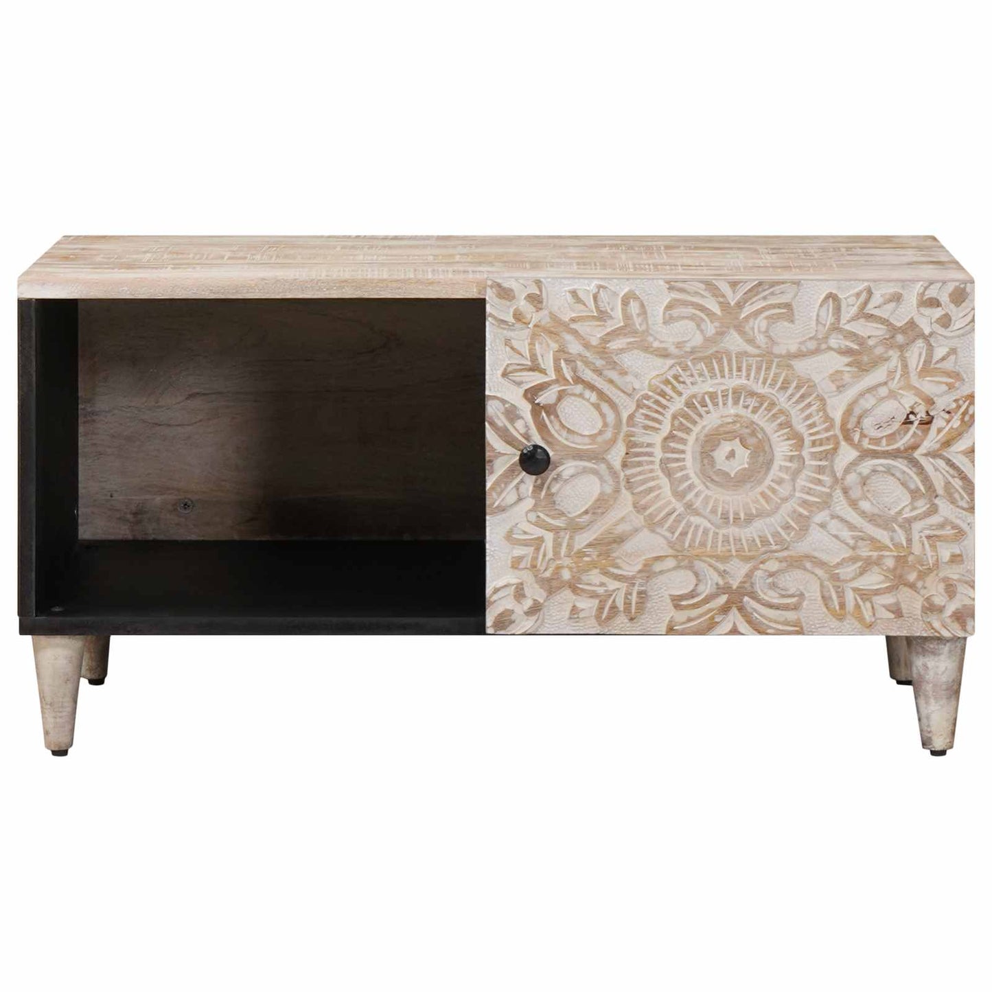 Tavolino da salotto Bianco 80 x 50 x 40 cm