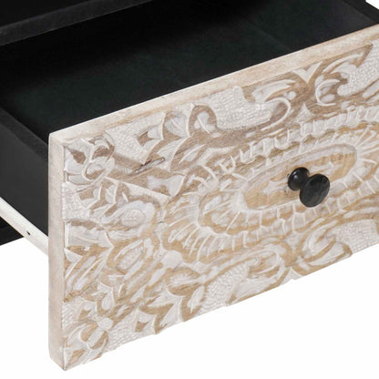 Mobiletto da Letto con cassetto Bianco 40 x 33 x 46 cm | homemem39