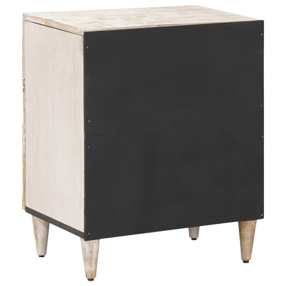 Mobiletto da Letto con cassetto Bianco 50 x 33 x 60 cm | homemem39