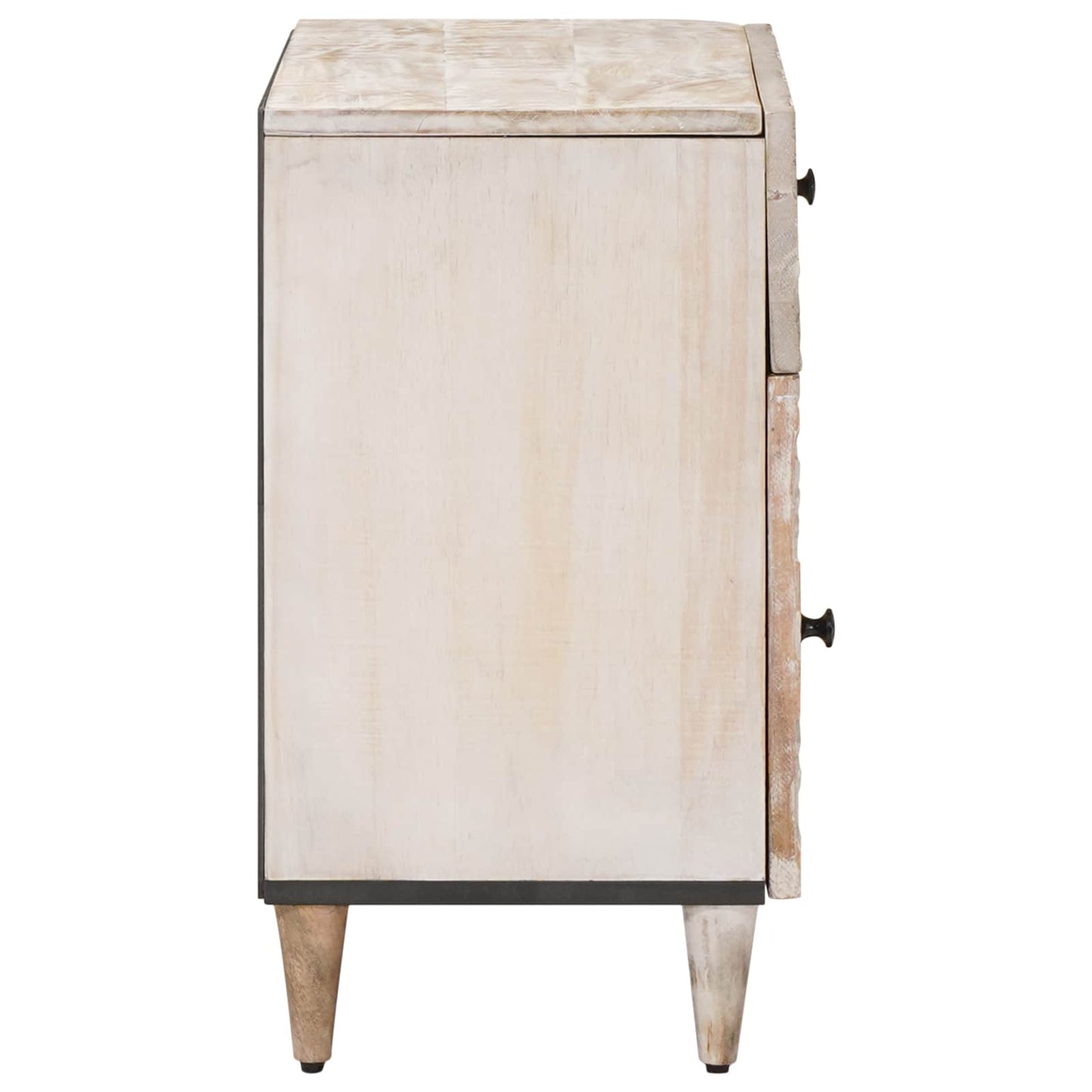 Mobiletto da Letto con cassetto Bianco 50 x 33 x 60 cm | homemem39