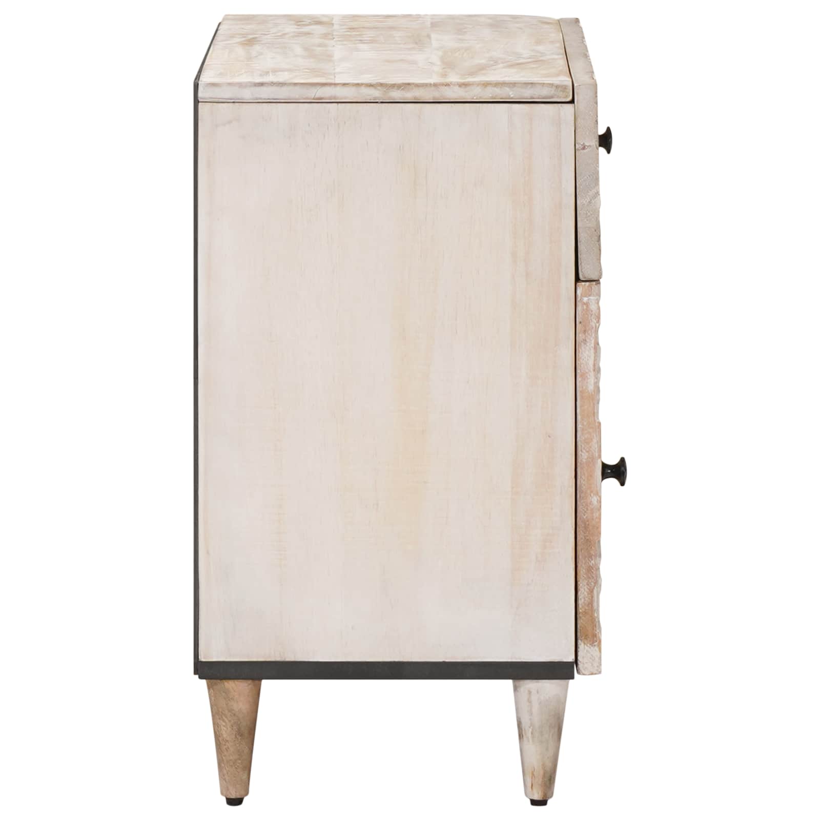Mobiletto da Letto con cassetto Bianco 50 x 33 x 60 cm | homemem39