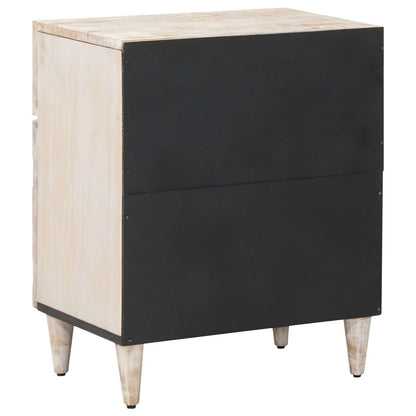 Mobiletto da Letto con cassetto Bianco 50 x 33 x 60 cm | homemem39