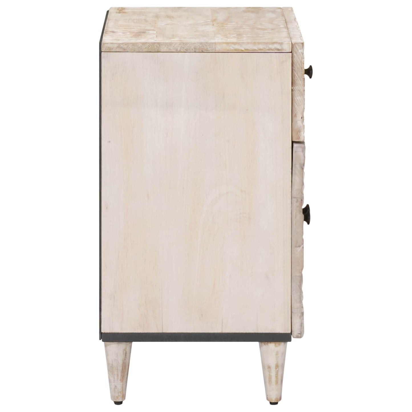 Mobiletto da Letto con cassetto Bianco 50 x 33 x 60 cm | homemem39