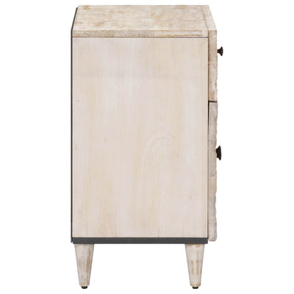 Mobiletto da Letto con cassetto Bianco 50 x 33 x 60 cm | homemem39