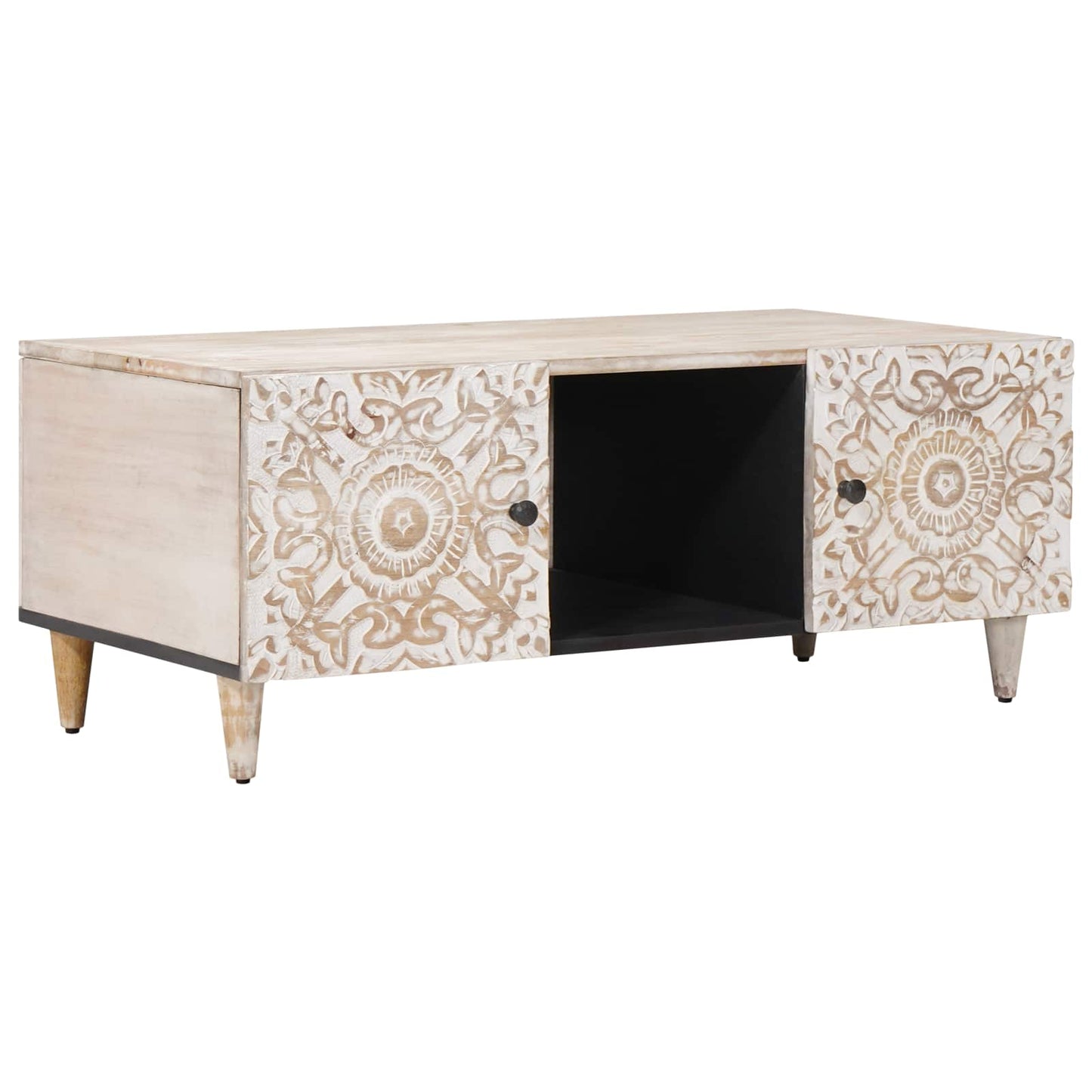 Tavolino da salotto Bianco 100 x 54 x 40 cm | homemem39