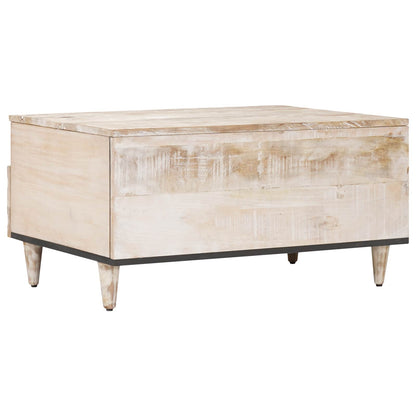 Tavolino da salotto con cassetto Bianco 80 x 54 x 40 cm | homemem39