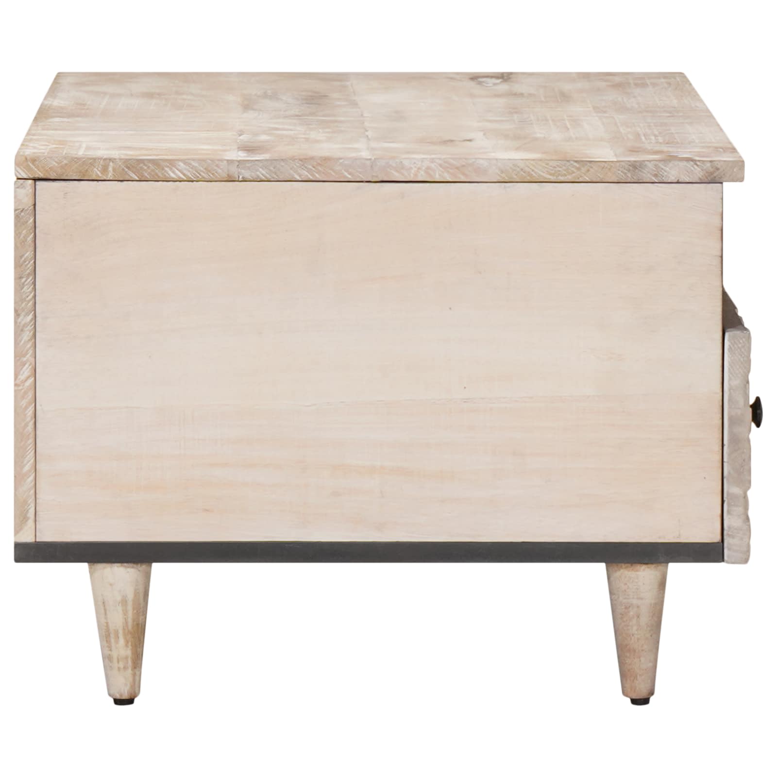 Tavolino da salotto con cassetto Bianco 80 x 54 x 40 cm | homemem39