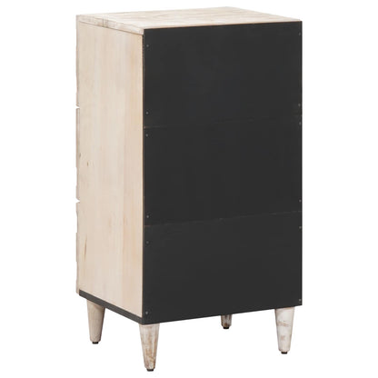 Credenza Bianco 40 x 33,5 x 75 cm Legno di mango massello | homemem39