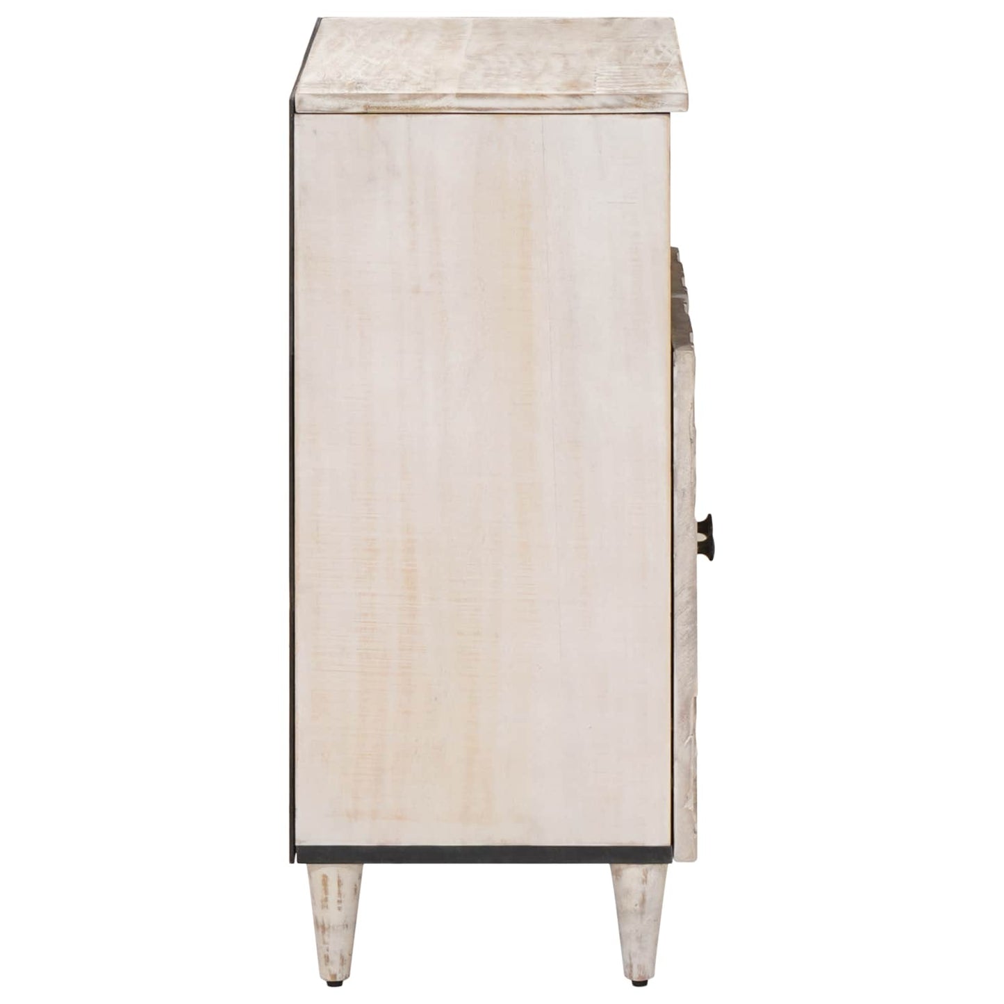 Credenza Bianco 60 x 33,5 x 75 cm Legno di mango massello | homemem39