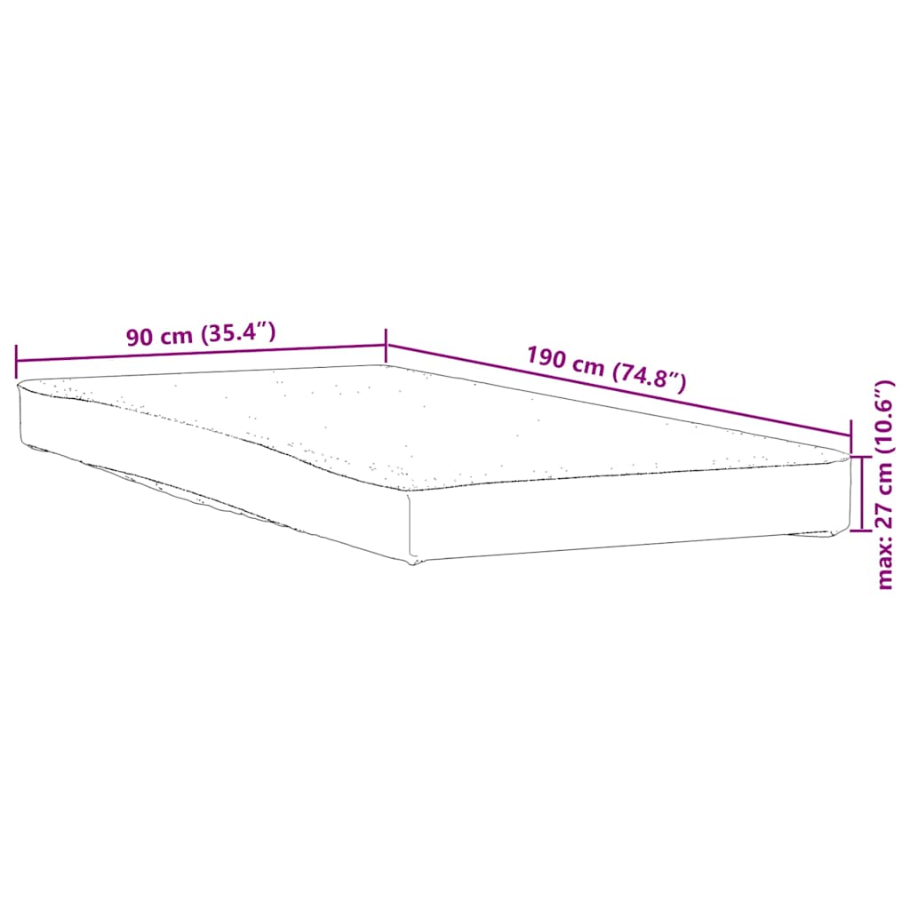 Coprimaterasso Bianco 90x190 cm Impermeabile