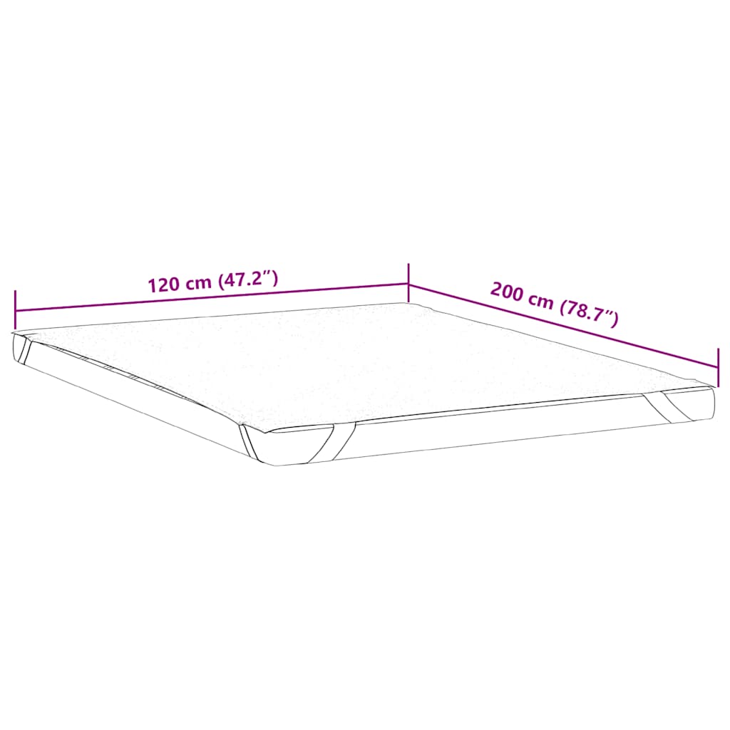 Coprimaterasso Bianco 120x200 cm Impermeabile