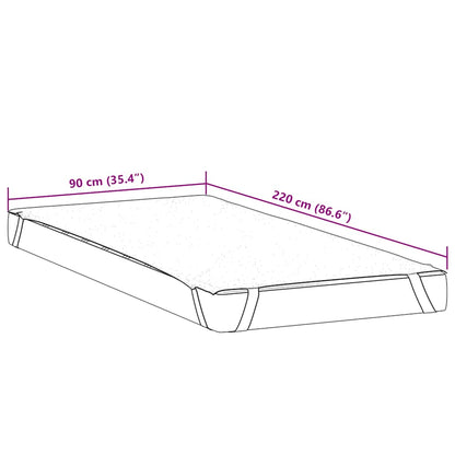 Coprimaterasso Bianco 90x220 cm Impermeabile - homemem39