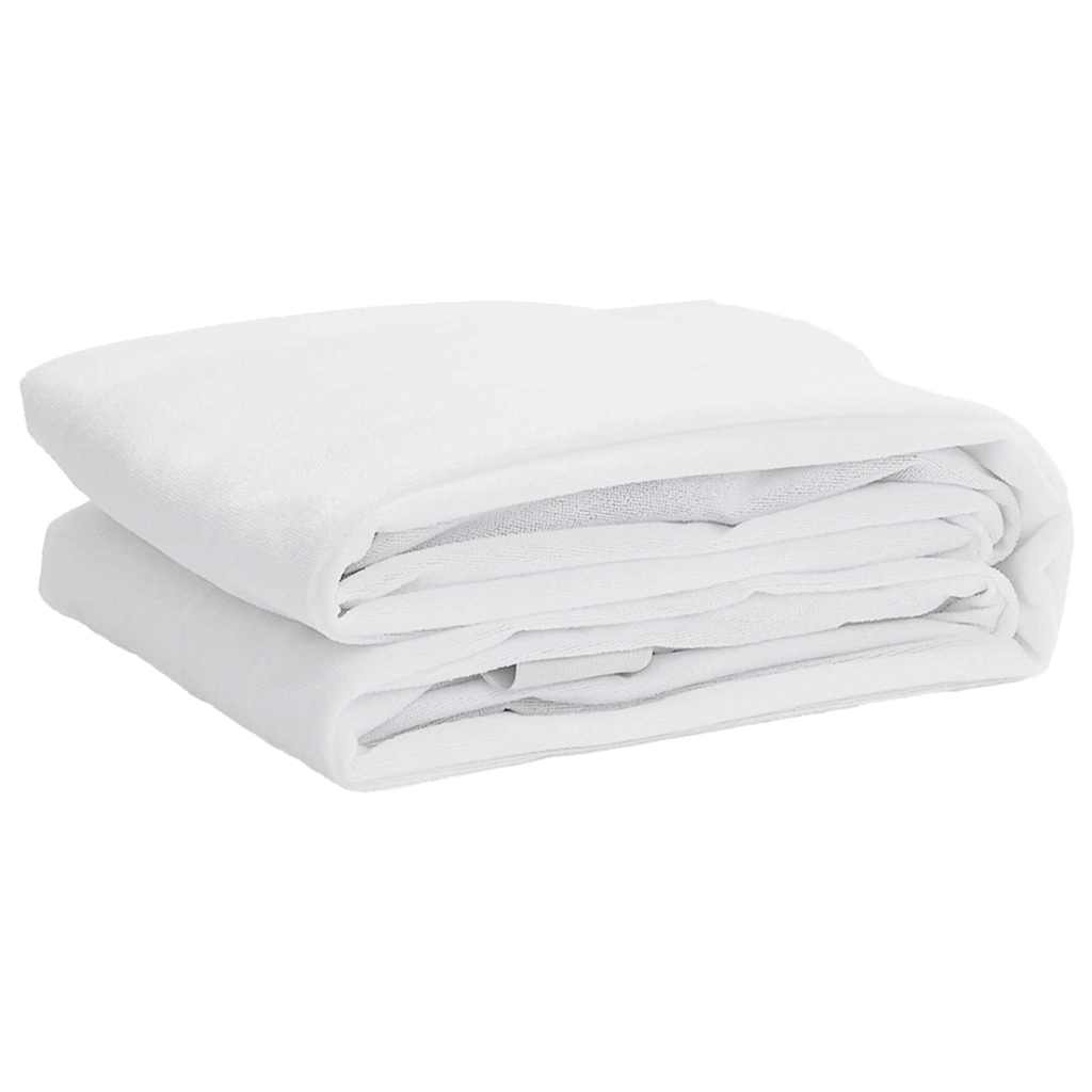 Coprimaterasso Bianco 160x220 cm Impermeabile - homemem39
