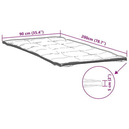 Coprimaterasso Bianco 90x200 cm