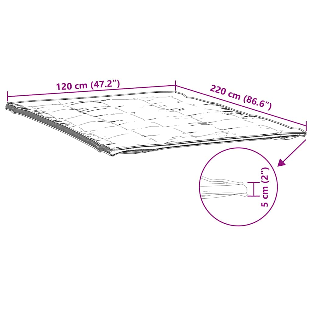 Coprimaterasso Bianco 120x220 cm - homemem39