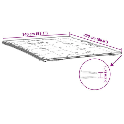 Coprimaterasso Bianco 140x220 cm - homemem39
