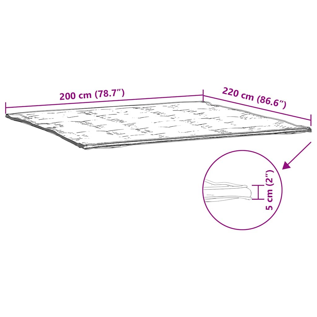 Coprimaterasso Bianco 200x220 cm - homemem39