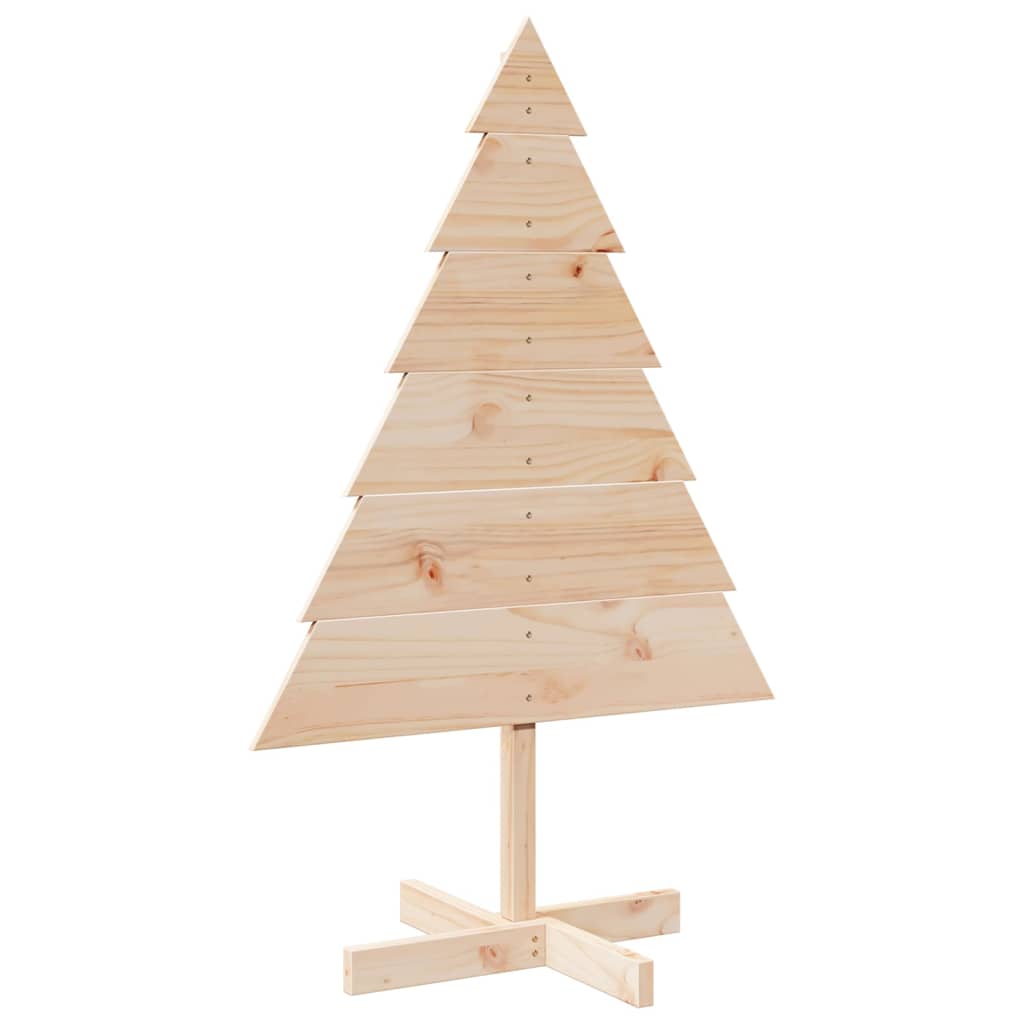 Albero di Natale Decorativo in Legno 110 cm in Legno Massello - homemem39