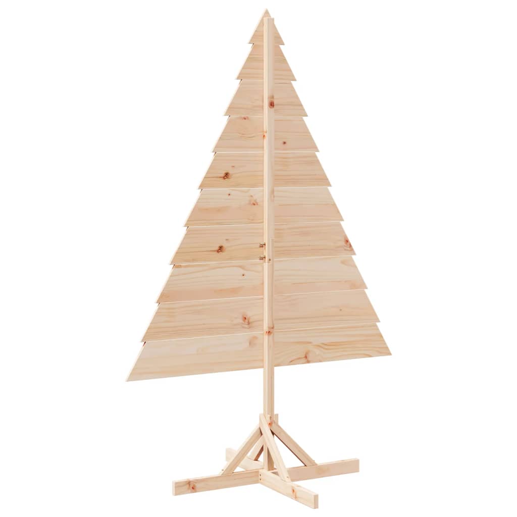 Albero di Natale Decorativo in Legno 180 cm in Legno Massello